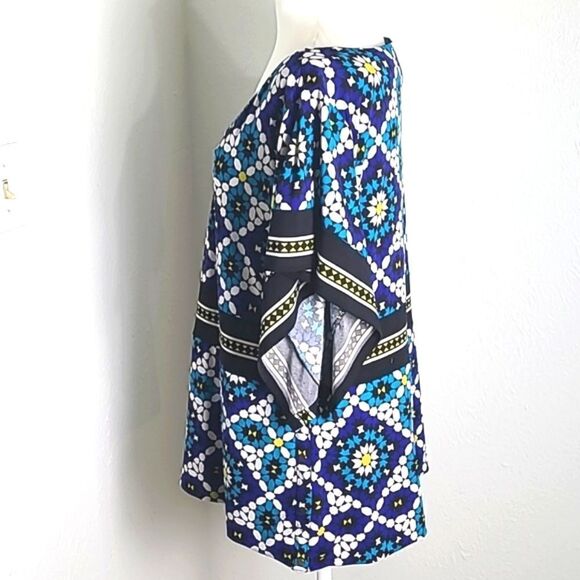 Style & Co. Colorful Blouse with Kimono Sleeves, Size 1X - Picture 5 of 9